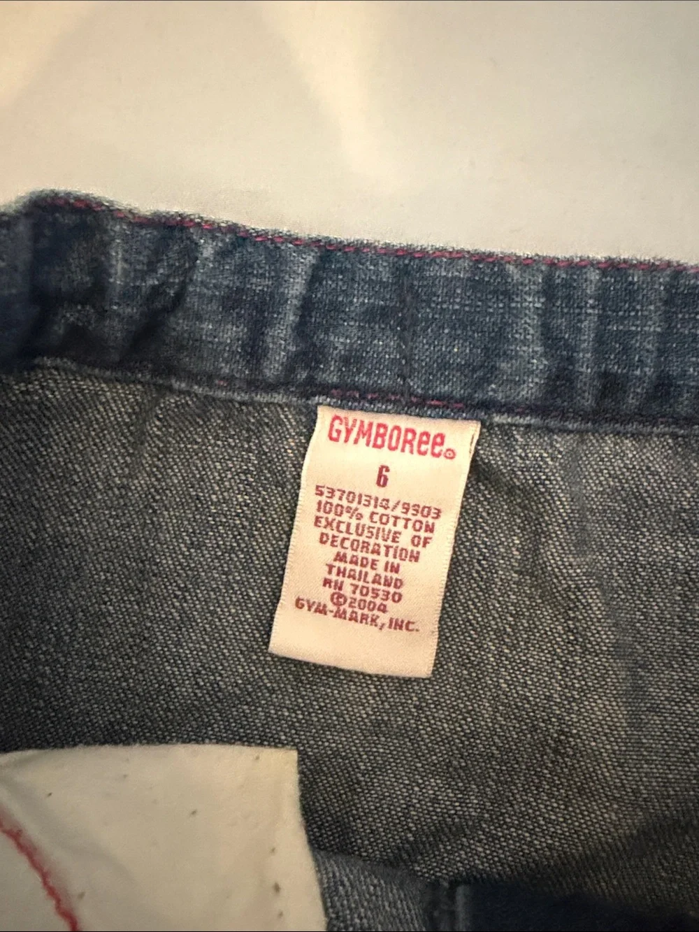 Gymboree Girls Denim vegetable embroidery Skirt Girls 6